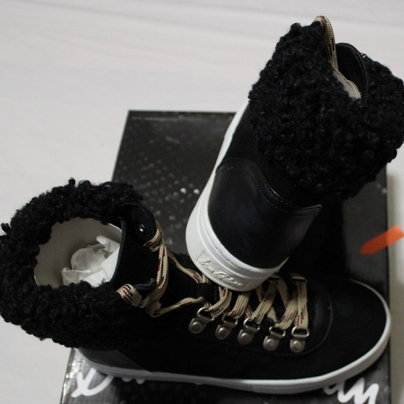 SAM EDELMAN LUTHER FAUX SHRLING HI-TOP SNEAKER - Picture 6 of 6